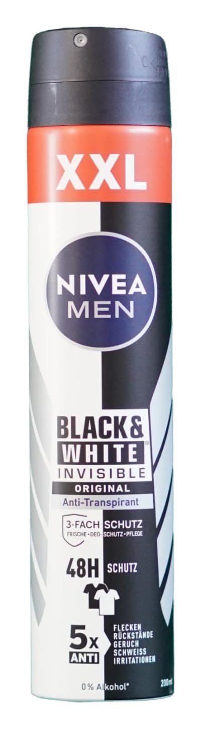 Nivea Men, 200ml, Bl.&White, deodorant