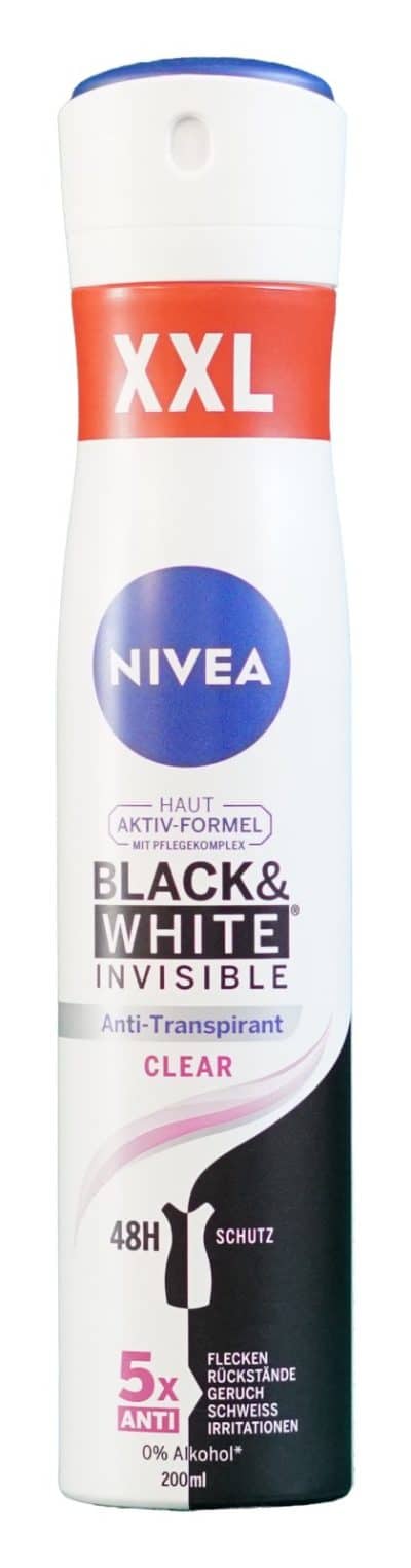 Nivea 200ml, Bl.&White, deodorant