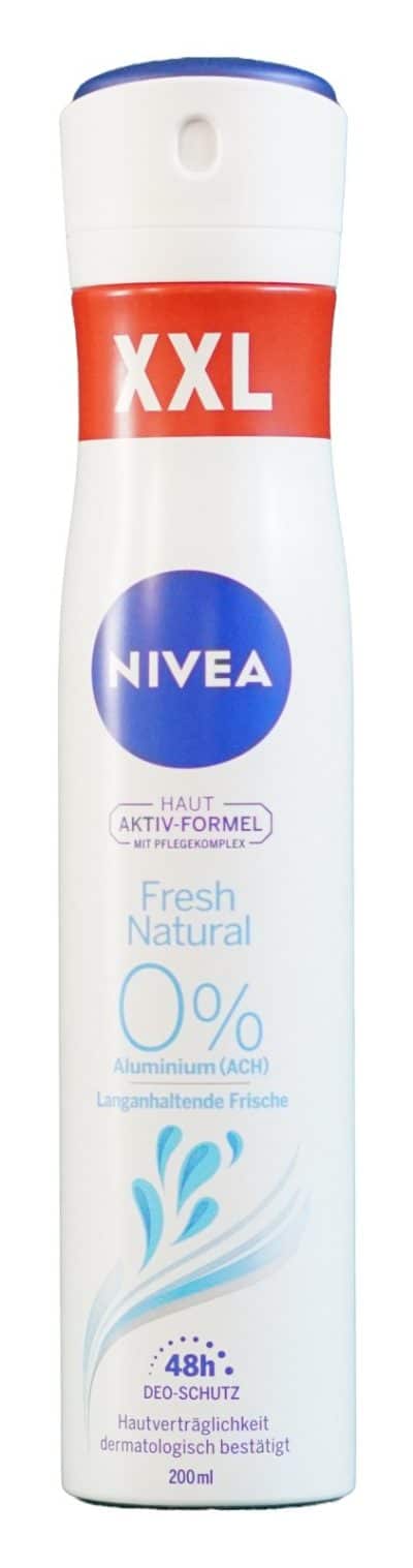 Nivea 200ml, Fresh Natu.0% alum., deodorant