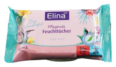 Vlhké utierky, 15ks, Elina, Stay Wonderful, Aleo vera