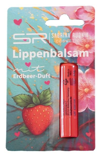 Balzám na pery, 4,5g, Erdbeer-Duft