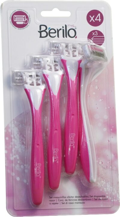 Žiletky 3-blade, set 4ks. Berilo