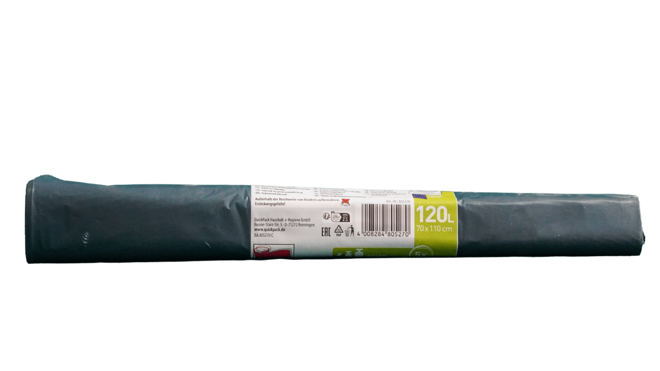 Sáčky do koša, 120l, 5ks/rolka