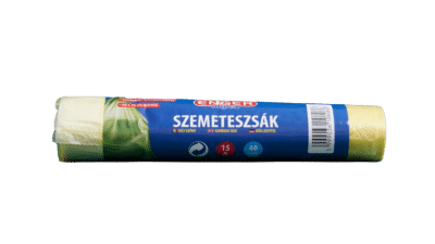 Sáčky do koša 40l, 15ks/rolka, žlté