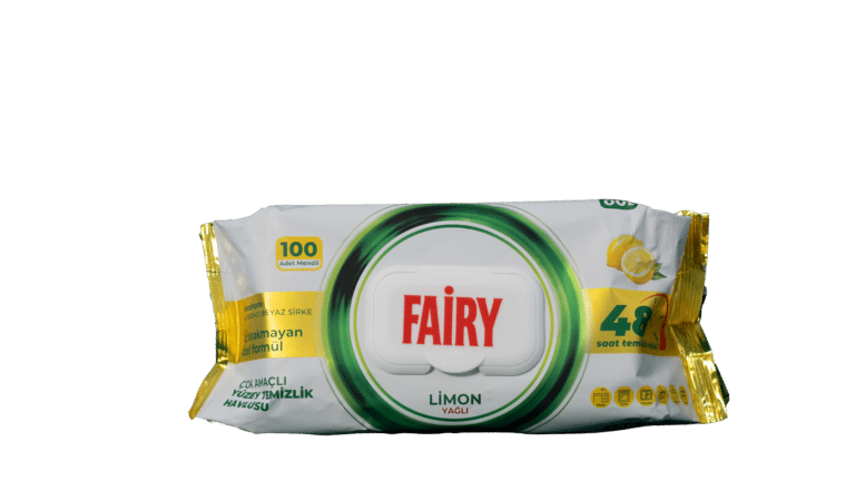 Fairy Lemon,Vlhké utierky, 100ks,Žlté
