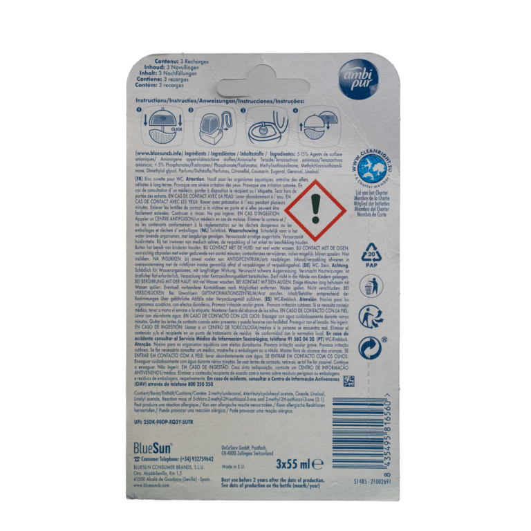 Ambipur, WC blok, 3x55ml, Levandula