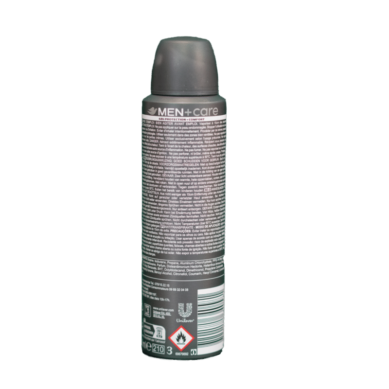 DOVE Men+care 150ml, deospray, Clean comfort