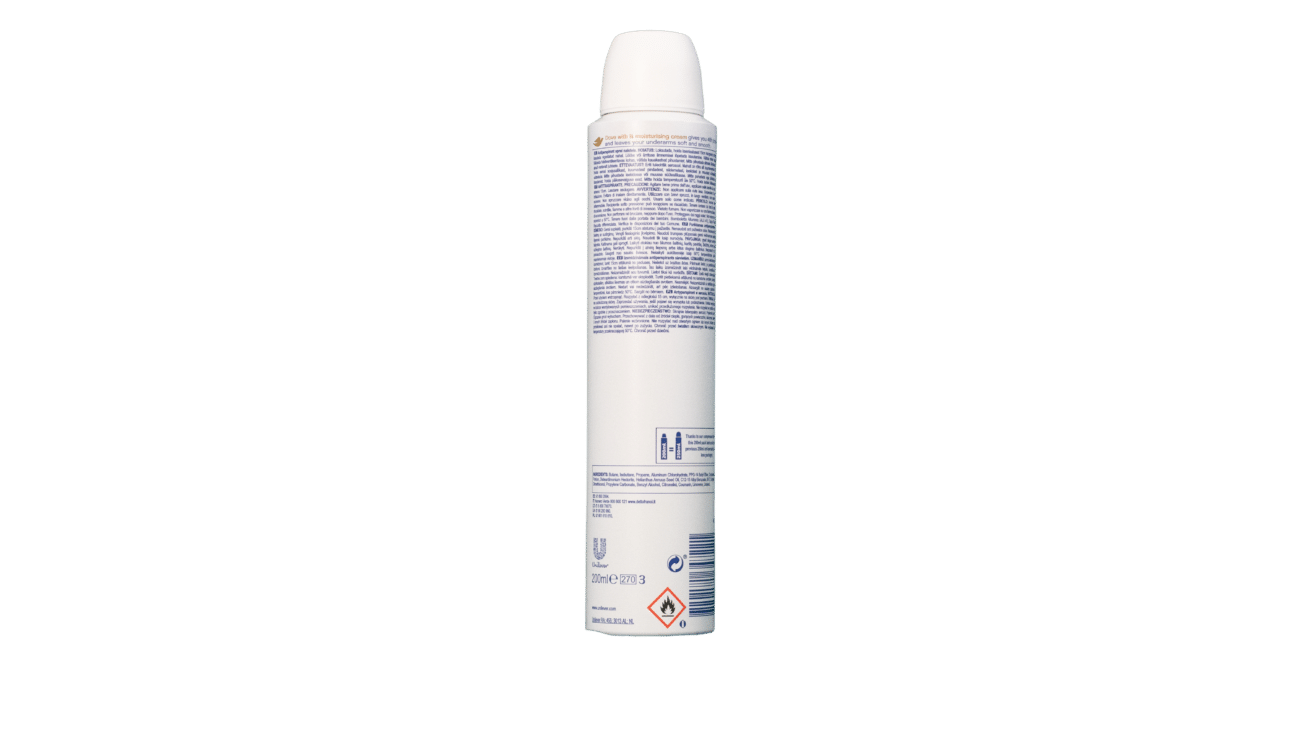 DOVE 200ml, Original, deospray women