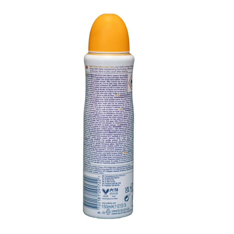 DOVE 150ml, Passion fruit, Advance care,deospray women