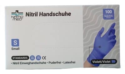 Rukavice Nitril modré, S, 100ks
