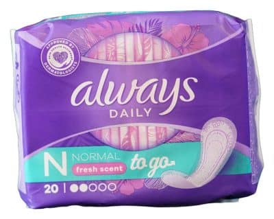 Always Daily, vložky, Normal ToGo, 20ks