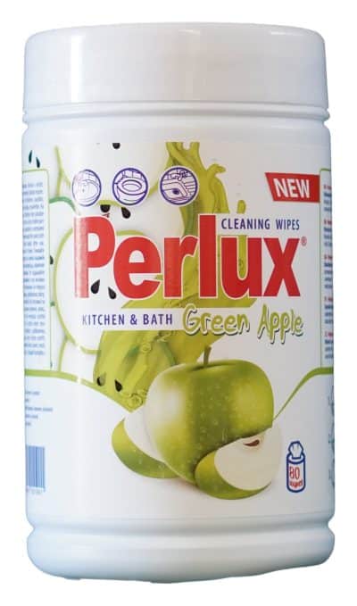 Perlux, čistiace utierky, Green Apple, 80ks