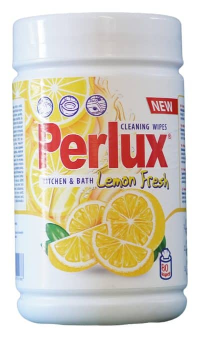 Perlux, čistiace utierky, 80ks, Lemon Fresh