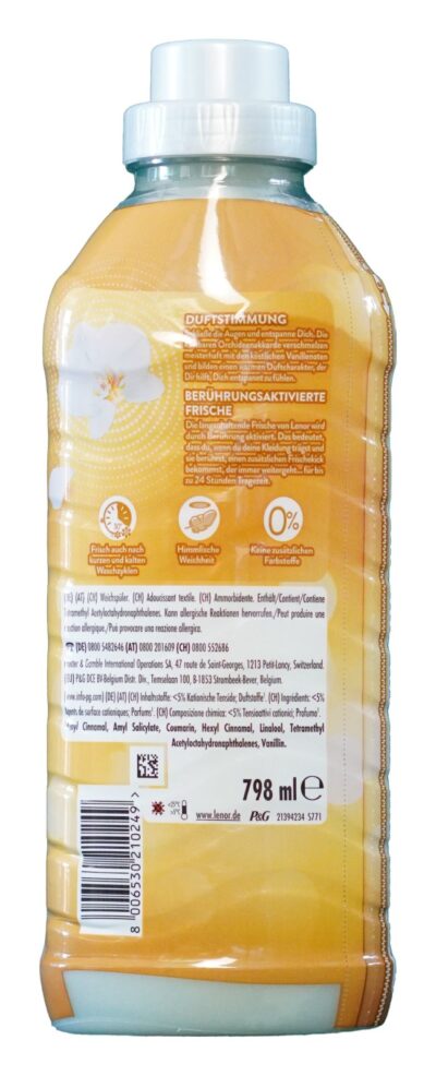 Lenor, 798ml, 38PD, Goldene Orchidee – zadná strana