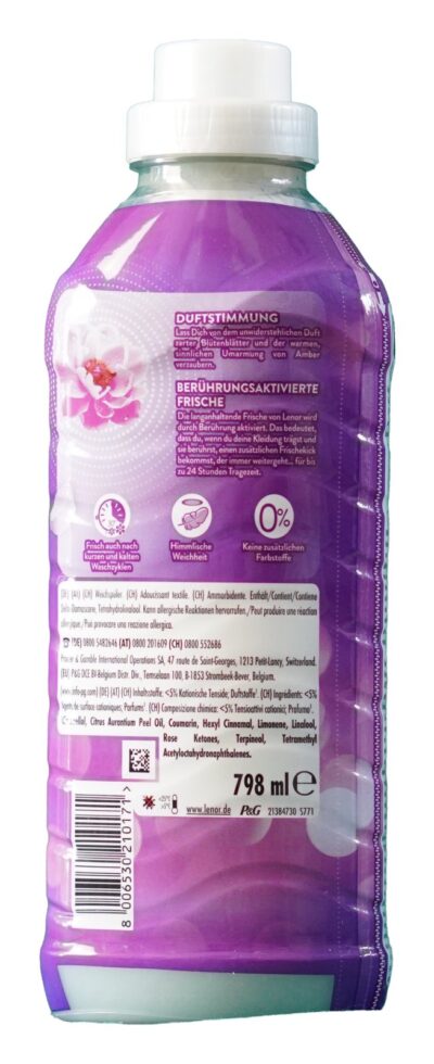 Lenor, 798ml, 38PD, Amethyst Blütentraum – zadná strana