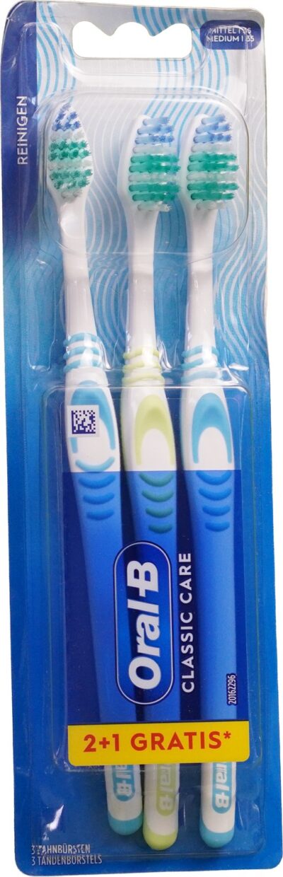Zubné kefky, Oral-B, Medium, 2+1 Grátis